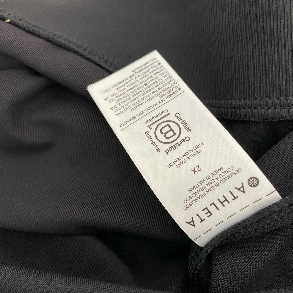 ATHLETA Venice Flare Pant Wide Leg Black Size 2X - Picture 9 of 10